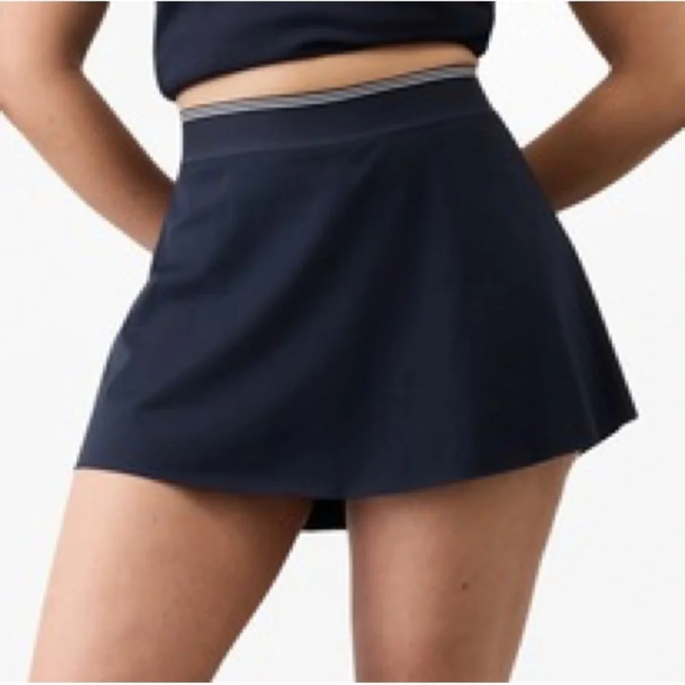 Athleta Navy Blue Sports Bra & and Skort set NWT